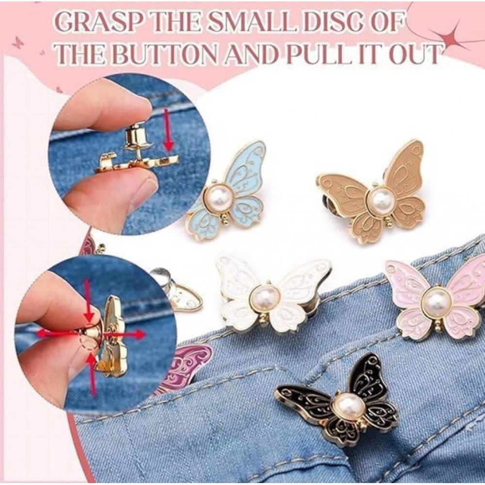 Jeans Clip Butterfly - Pack of 3, Multicolor