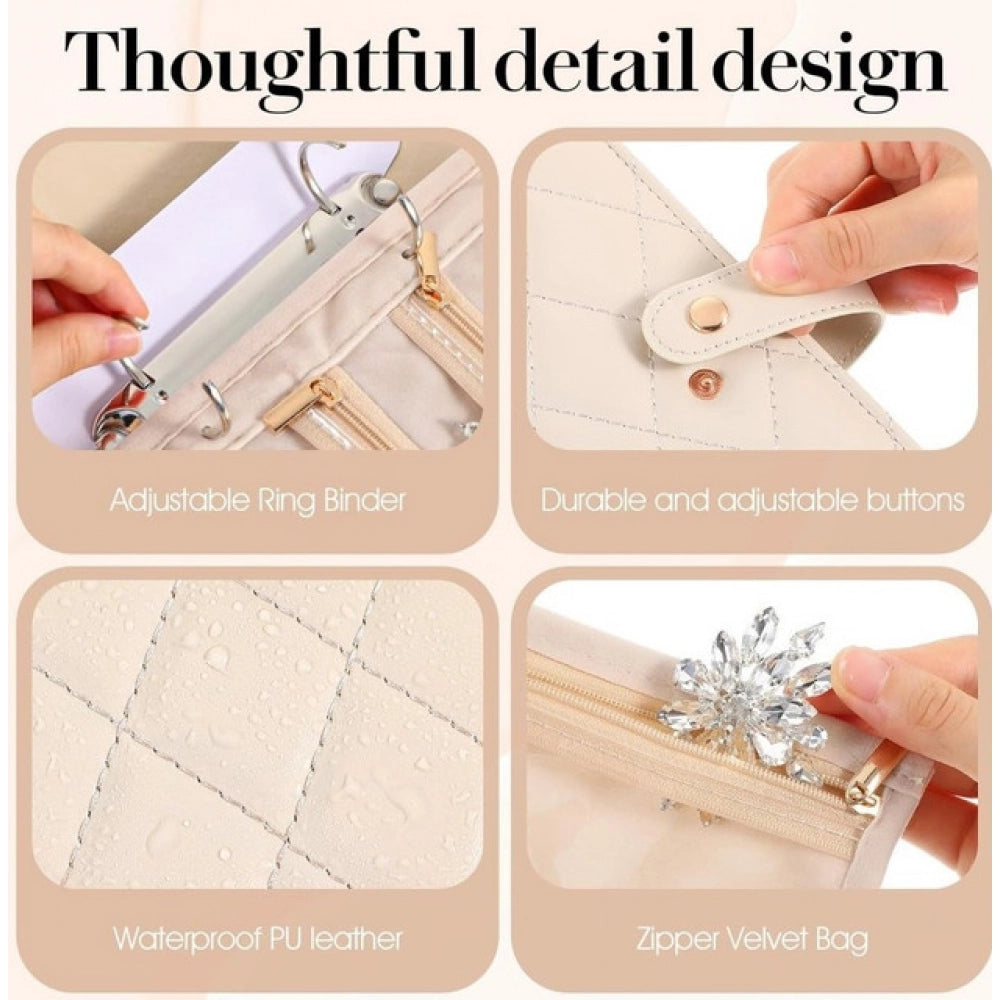 Jewelry Organizer Book - Beige