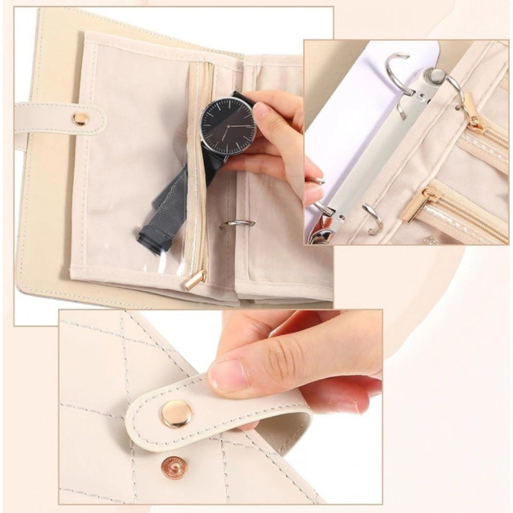Jewelry Organizer Book - Beige