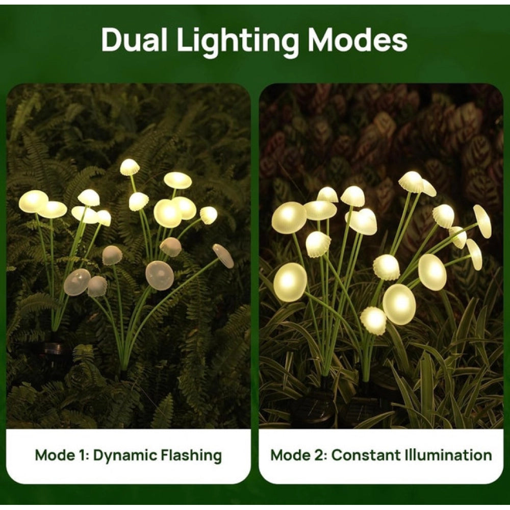 Solar Mushroom Light - Green