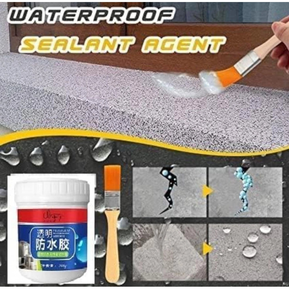Transparent Waterproof Glue - Pack of 2, White