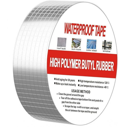 Aluminium Waterproof Foil Tape 2 Inch - Pack of 2, Silver