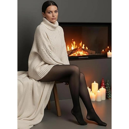 Winter Warm Leggings - Black
