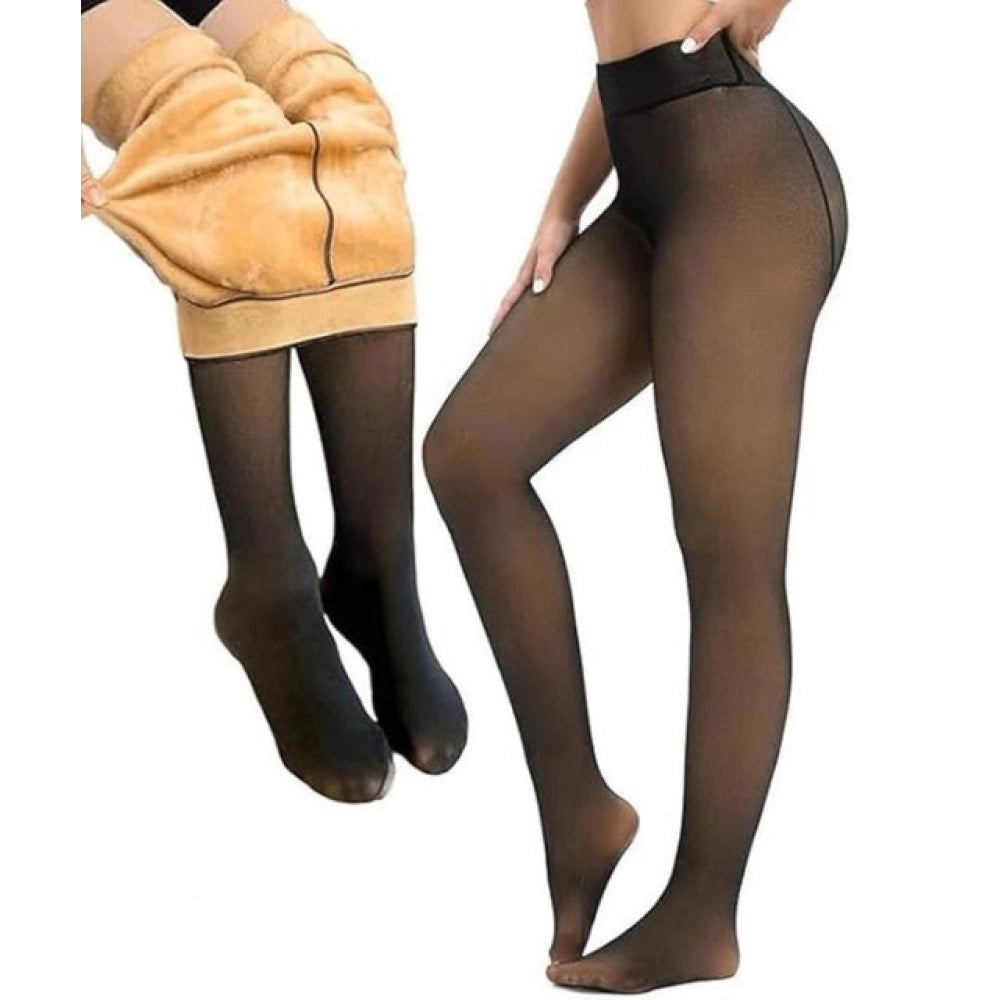 Winter Warm Leggings - Black