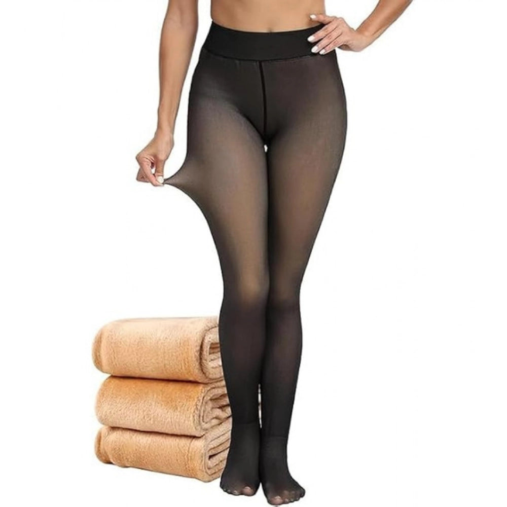 Winter Warm Leggings - Black