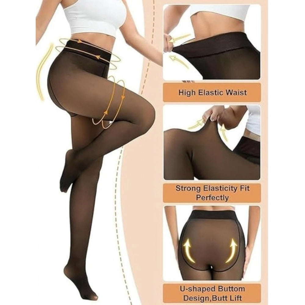 Winter Warm Leggings - Black