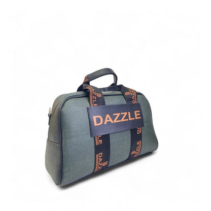 Women's Polyurethane Textured Duffle Bag with Adjustable &amp; Removable Strap (Dark Green)